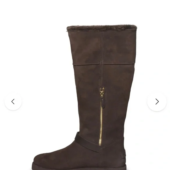 UGG Classic Berge Tall Dark Roast Boots Women's Size New in